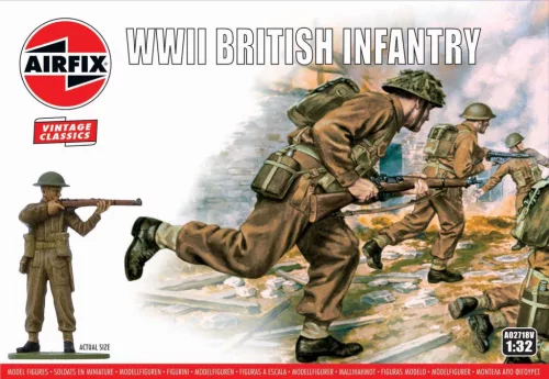 Klasszikus modell  figura A02718V - WWII British Infantry (1:32)