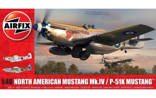 Klasszikus repülőgép modell A05137 - North American Mustang Mk.IV (1:48)