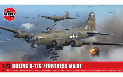 Klasszikus repülőgép modell A08018A - Boeing B-17G / Fortress Mk.III (1:72)