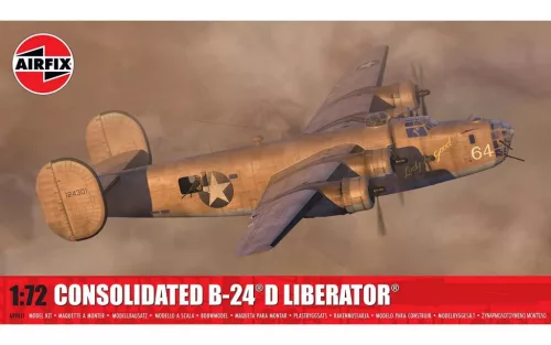Klasszikus repülőgép modell A09011 - Consolidated B-24D Liberator (1:72)