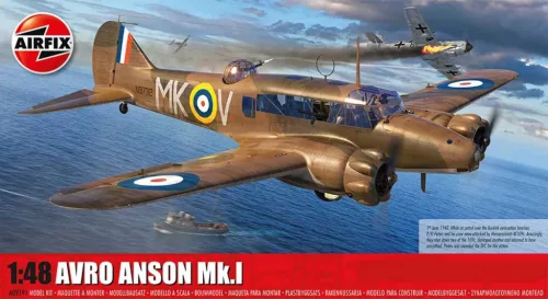 Klasszikus repülőgép modell A09191 - Avro Anson Mk.I (1:48)