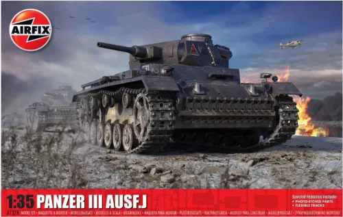 Klasszikus modell tank A1378 - Panzer III AUSF J (1:35)