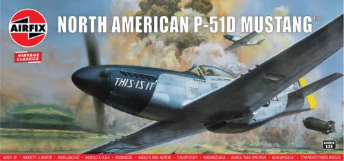 Klasszikus repülőgép modell A14001V - North American P-51D Mustang (1:24)