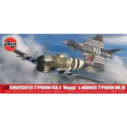   Klasszikus modell repülőgép A40001 - Eurofighter Typhoon FGR.4 (FMOG) + Hawker Typhoon Mk.Ib (Twin Pack) (1:72)