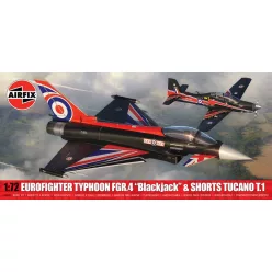   Klasszikus repülőgép modell A40003 - Eurofighter Typhoon FGR.4 (Blackjack) + Shorts Tucano T.1 (Twin Pack) (1:72)