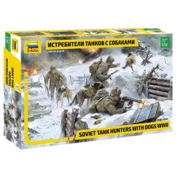 Modell 3611 - Soviet Tank Hunters with dogs (1:35)