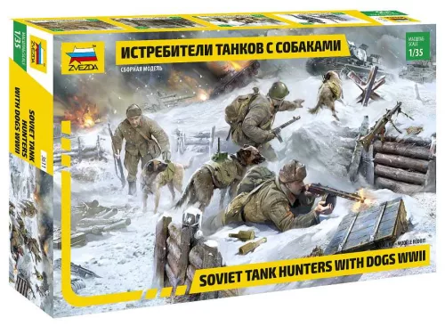 Modell 3611 - Soviet Tank Hunters with dogs (1:35)