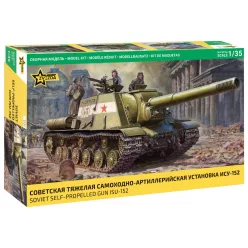   Katonai modell 3721 -  Soviet Self-propelled Gun ISU-152 (1:35)