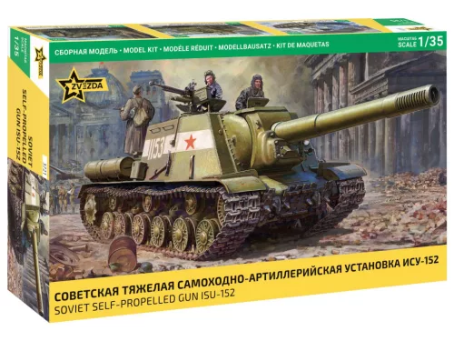 Katonai modell 3721 -  Soviet Self-propelled Gun ISU-152 (1:35)