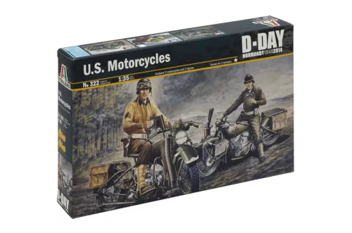 Katonai modell 0322 - U.S. MOTORCYCLES WW2 (1:35)
