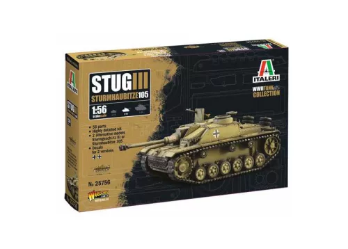 Katonai modell 25756 - Sd. Kfz. 142/1 Sturmgeschütz III (1:56)