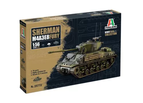 Tank modell 25772 - M4A3E8 Sherman "Fury" (1:56)