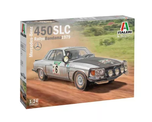 Autó modell 3632 - Mercedes-Benz 450SLC Rallye Bandama 1979 (1:24)