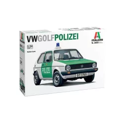 Autó modell 3666 - VW Golf "POLIZEI" (1:24)