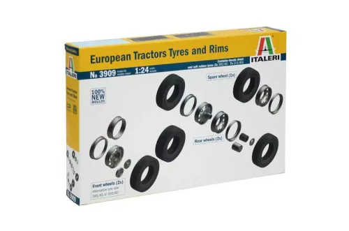 Modell motorkerékpár 3909 - EUROPEAN TYRES and RIMS (1:24)