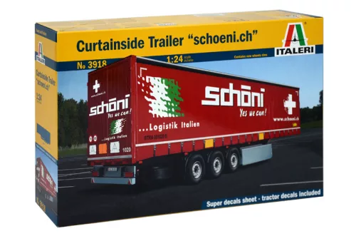 Modell pótkocsi 3918 - Curtainside Trailer (1:24)