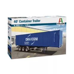 Modell teherautó 3951 - 40’ Container Trailer (1:24)