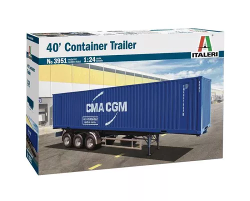 Modell teherautó 3951 - 40’ Container Trailer (1:24)