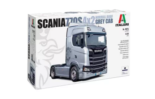 Modell teherautó 3971 - Scania S770 4x2 Normal Roof "Grey Cab" (1:24)