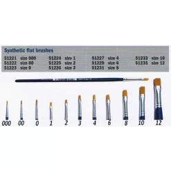  Brush Synthetic Flat 51226 - lapos szintetikus ecset(méret 3)