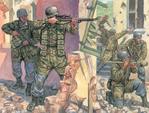 Modell 6045 - WWII - GERMAN PARATROOPERS (1:72)