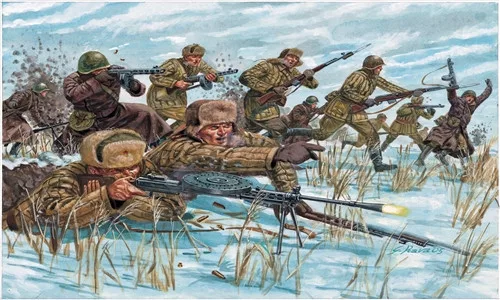 Modell 6069 - WWII -RUSSIAN INFANTRY (WINTER UNIF) (1:72)