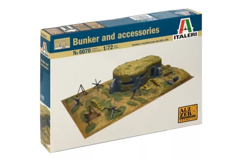 Modell diorama 6070 - WWII - BUNKER AND ACCESSORIES (1:72)