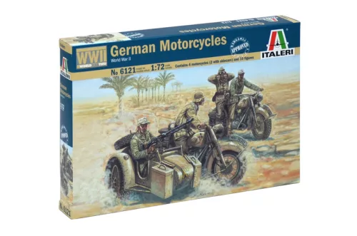 Modell 6121 - WWII - GERMAN MOTORCYCLES (1:72)