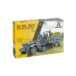   Katonai modell 6395 - Sd.Kfz 10/4 with Flak 30 and Crew (1:35)