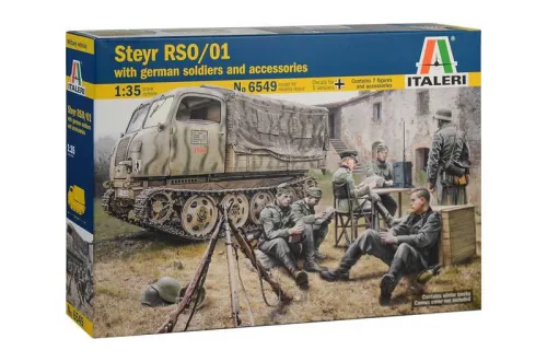 Katonai modell 6549 - STEYR RSO/01 with GERMAN SOLDIERS (1:35)