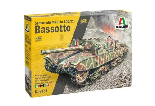 Katonai modell 6751 - Semovente M43 “Bassotto” (1:35)