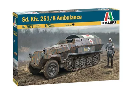 Katonai modell 7077 - Sd.Kfz. 251/8 Ambulance (1:72)
