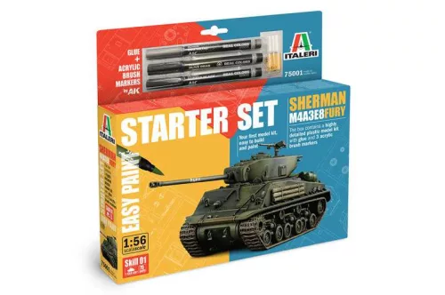 Model Set tank 75001 - M4A3E8 Sherman Fury (1:56)