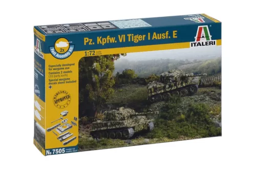 Fast Assembly tank 7505 - Pz.Kpfw.VI TIGER I Ausf.E (1:72)