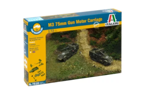 Fast Assembly military 7510 - M3 75mm HALF TRACK (1:72)