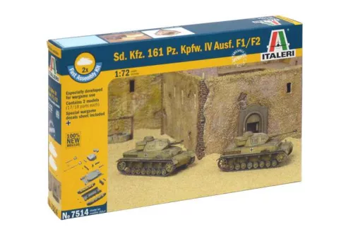 Fast Assembly tank 7514 - Sd.Kfz.161 Pz.Kpfw.IV Ausf. F1/F2 (1:72)