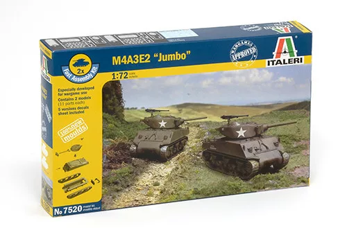 Fast Assembly tank 7520 - M4A3E2 "JUMBO" (1:72)