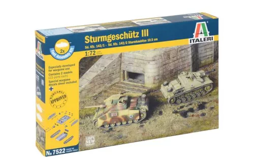 Fast Assembly tank 7522 - STURMGESCHUTZ III (1:72)