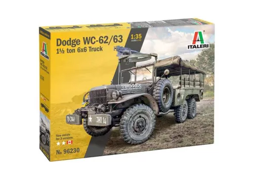 Katonai modell 96230 - Dodge WC62 1 1/2t 6x6 teherautó (1:35)