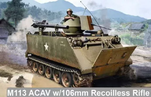 Katonai modell 3575 - M113  ACAV w/106mm RECOILLESS RIFLE (1:35)