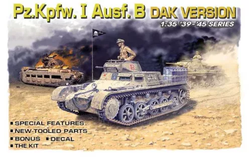 Tank modell 6207 - Pzkpfw. I Ausf. B, DAK Version (1:35)