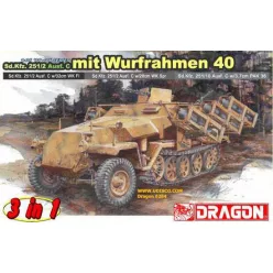   Katonai modell 6284 - Sd.Kfz.251 Ausf.C mit WURFRAHMEN 40 (1:35)