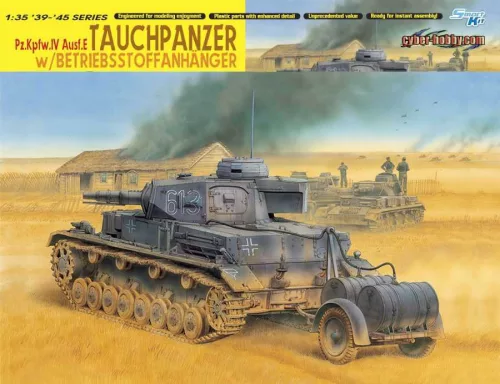 Tank modell 6402 - Pz.Kpfw.IV Ausf.E TAUCHPANZER w/BETRIEBSSTOFFANHÄNGER (1:35)