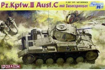 Tank modell 6432 - Pz.Kpfw.II Ausf.C w/ZUSATZPANZER (SMART KIT) (1:35)