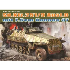   Katonai modell 6516 - Sd.Kfz.251/9 Ausf.D mit KANONE 37 (1:35)