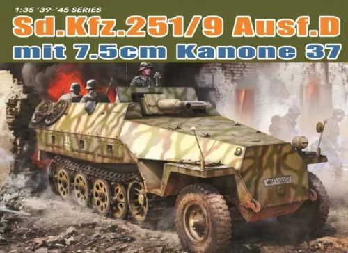 Katonai modell 6516 - Sd.Kfz.251/9 Ausf.D mit KANONE 37 (1:35)