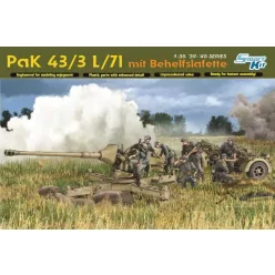   Katonai modell 6522 - PaK 43/3 L/71 MIT BEHELFSLAFETTE (1:35)