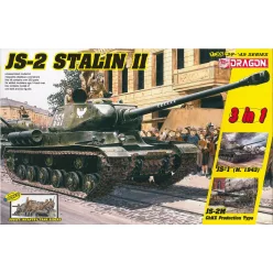   Katonai modell 6537 - JS-2 Stalin II (3 in 1) + Soviet Infantry Tank Riders (1:35)