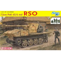 Katonai modell 6640 -7.5cm PaK 40/4 auf RSO (1:35)