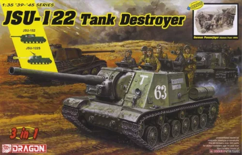 Katonai modell 6787 - JSU-122 Tank Destroyer (3 in 1) (1:35)